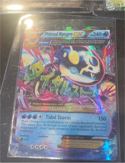 2015 Pokémon XY Primal Clash #55 Primal Kyogre EX — front