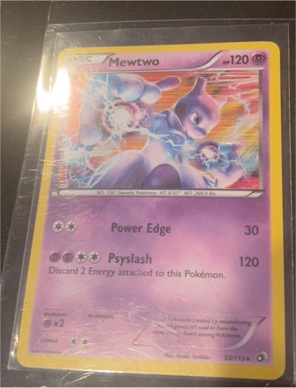 2013 Pokémon TCG Legendary Treasures #53 Mewtwo — front