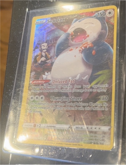 2022 Pokemon Sword & Shield Lost Origin #TG10 Snorlax Trainer Gallery — front