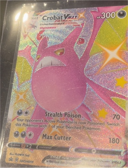 2021 Pokémon Sword & Shield Black Star Promo #SWSH099 Crobat VMAX — front