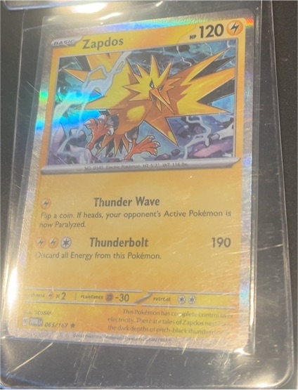 2024 Pokémon SV06: Twilight Masquerade #065 Zapdos — front