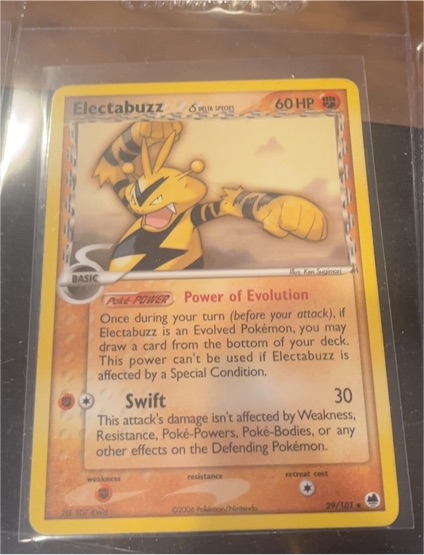 2006 Pokemon EX Dragon Frontiers #29 Electabuzz — front