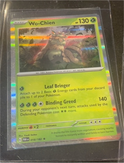 2023 Pokémon Paradox Rift #018 Wo-Chien — front