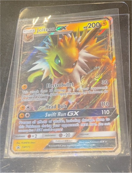 Pokémon Sun & Moon #SM173 Jolteon GX — front