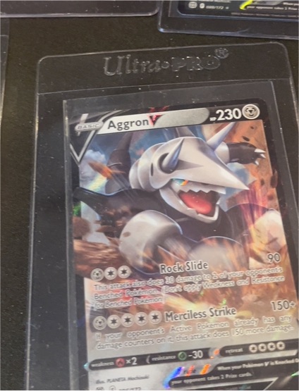 2022 Pokémon TCG Sword & Shield Brilliant Stars #096 Aggron V — front
