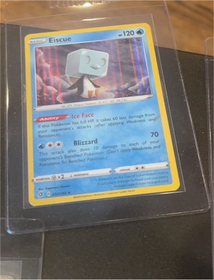 2020 Pokémon Sword & Shield Rebel Clash #054 Eiscue — front