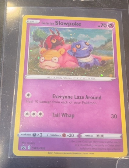 2021 Pokémon SWSH126 Galarian Slowpoke — front