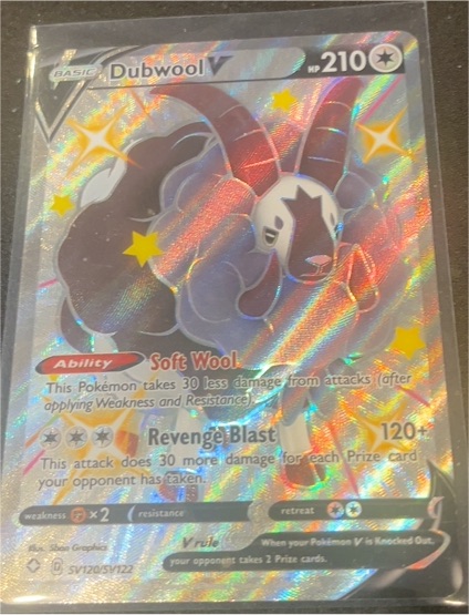2021 Pokémon Shining Fates #SV120 Dubwool V — front