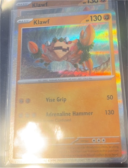 2023 Pokémon Scarlet & Violet #122 Klawf — front