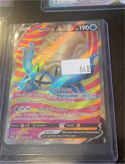 2022 Pokémon SWSH12 #174 Omastar V — front