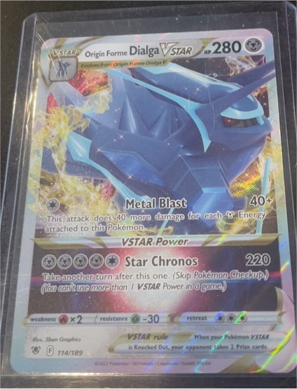 2022 Pokémon TCG Astral Radiance #114 Origin Forme Dialga VSTAR — front