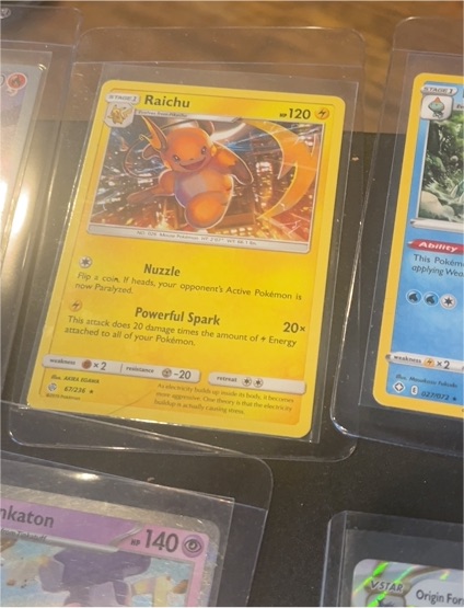 2020 Pokémon Cosmic Eclipse #67 Raichu — front