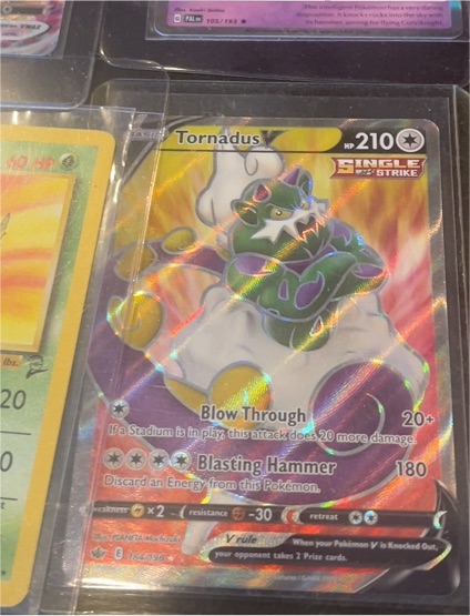 2021 Pokémon Sword & Shield Chilling Reign #184 Tornadus V — front