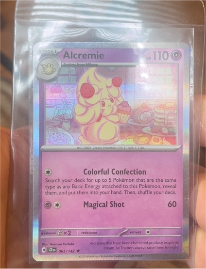 2024 Pokémon Scarlet & Violet Stellar Crown #65 Alcremie — front