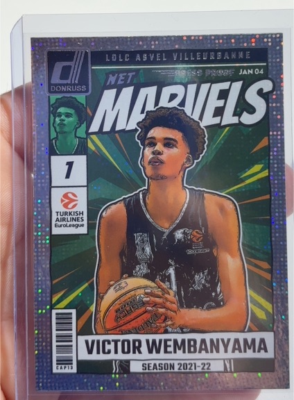 2024-25 Donruss Euroleague Net Marvels Press Proof #JAN04 Victor Wembanyama — front