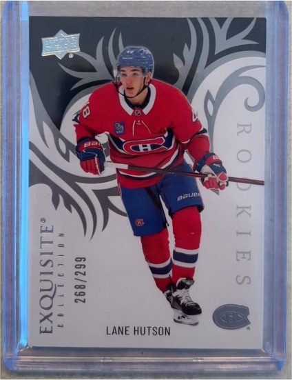 2024-25 Upper Deck Ice Exquisite Collection Rookies #R-37 Lane Hutson — front