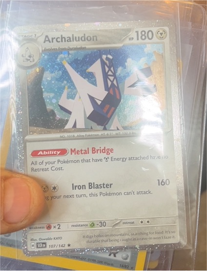 2023 Pokémon TCG Stellar Crown #107 Archaludon — front