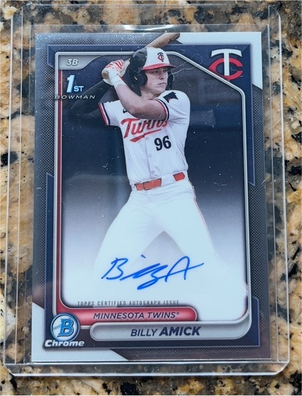 2024 Bowman Draft Chrome #CPA-BA Billy Amick — front
