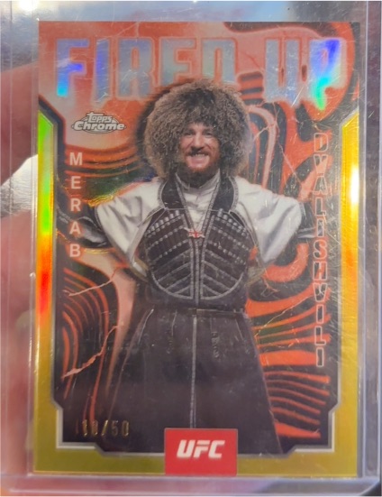 2025 Topps Chrome UFC #FUP-12 Merab Dvalishvili Fired Up — front