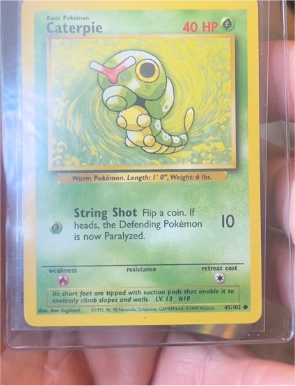 1999 Pokémon #45 Caterpie — front