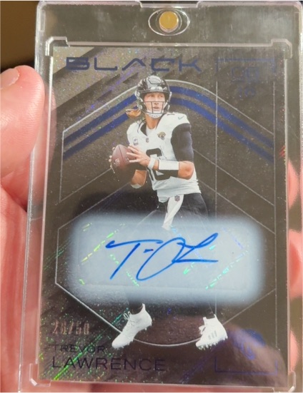 2025 Panini Black Football #28 Trevor Lawrence — front