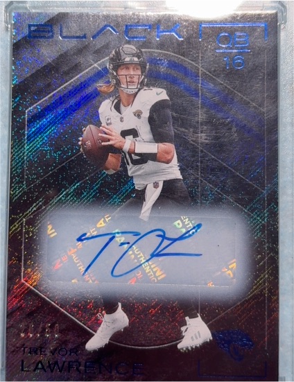 2025 Panini Black #16 Trevor Lawrence — front