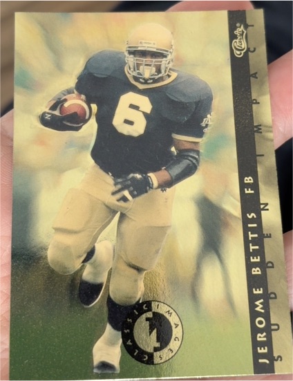 1993 Classic Images Four Sport #SI19 Jerome Bettis Sudden Impact Rookie — front