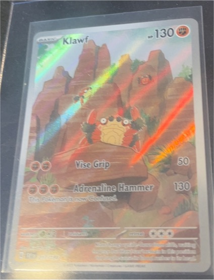 2023 Pokémon Scarlet & Violet #217 Klawf Illustration Rare — front
