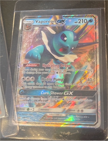 2019 Pokémon SM172 Vaporeon GX — front