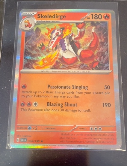 2023 Pokémon Scarlet & Violet #038 Skeledirge — front