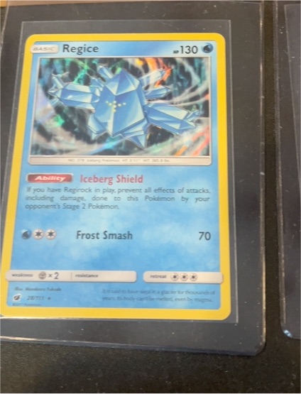 2017 Pokemon TCG SM Crimson Invasion #28 Regice — front