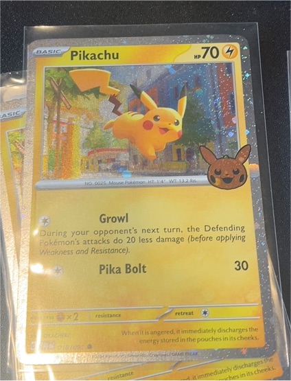 2023 Pokémon TCG Trick or Trade #62 Pikachu — front