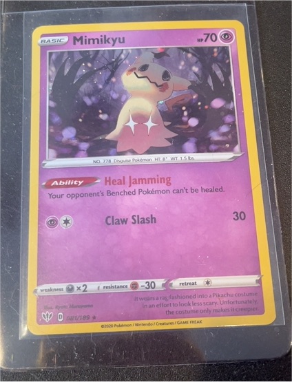 2020 Pokemon Darkness Ablaze #081 Mimikyu — front
