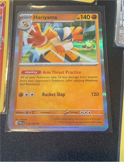 2023 Pokémon TCG Paldea Evolved #113 Hariyama — front