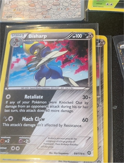 2016 Pokemon XY Steam Siege #64 Bisharp — front