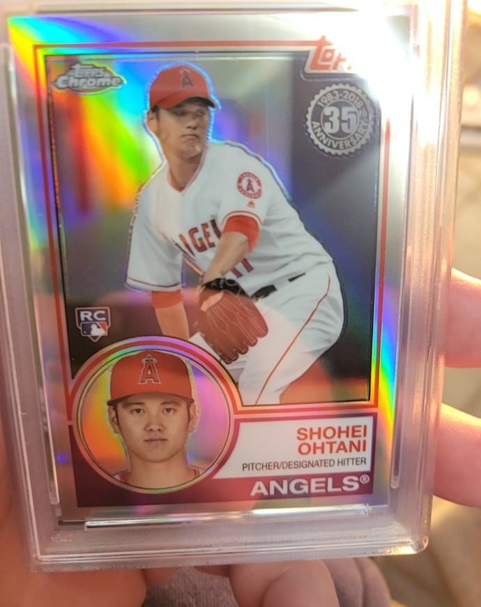 2018 Topps Chrome #83T-6 Shohei Ohtani — front