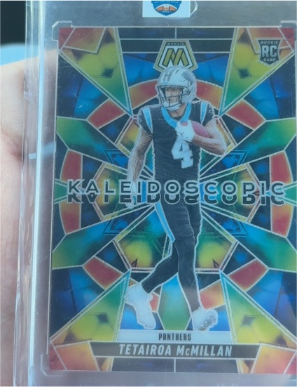 2025 Panini Mosaic Football #17 Tetairoa McMillan Rookie Kaleidoscopic — front