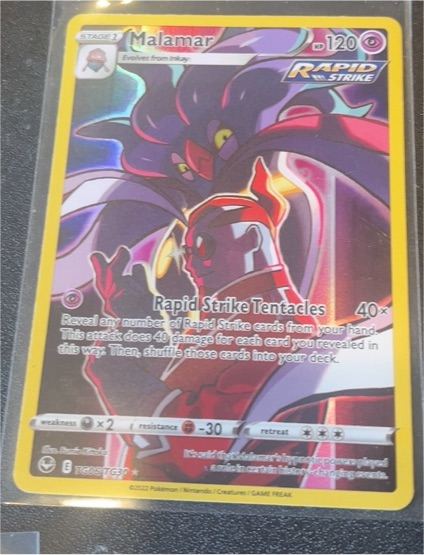2022 Pokemon Silver Tempest Trainer Gallery #TG06 Malamar — front