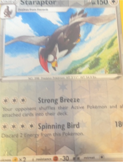 2022 Pokemon Brilliant Stars #119 Staraptor — front