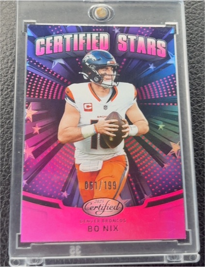 2025 Panini Certified Certified Stars #CST-BNX Bo Nix — front