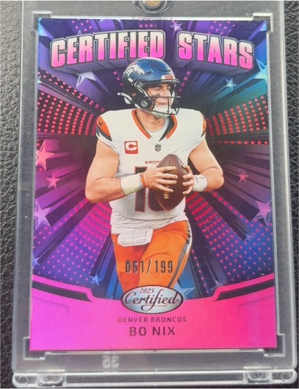 2025 Panini Certified #Certified Stars Bo Nix — front