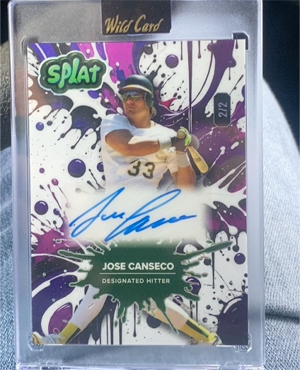 2024 Wild Card Splat #2 Jose Canseco — front