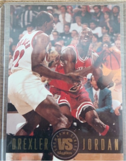 1993-94 SkyBox Premium #SS11 Clyde Drexler / Michael Jordan Showdown Series — front