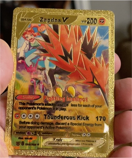 2022 Pokémon TCG #TG19/TG30 Zapdos V — front