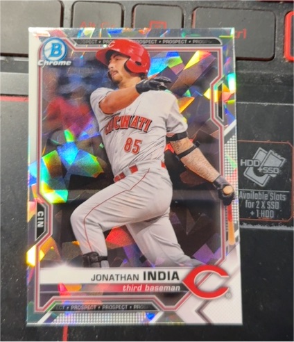 2021 Bowman Chrome Prospects #BCP-46 Jonathan India — front