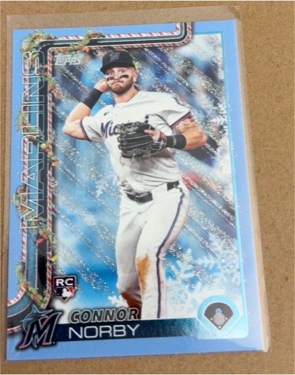 2025 Topps Holiday #H72 Connor Norby — front