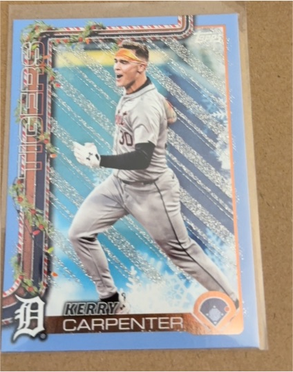 2025 Topps Holiday #H127 Kerry Carpenter — front