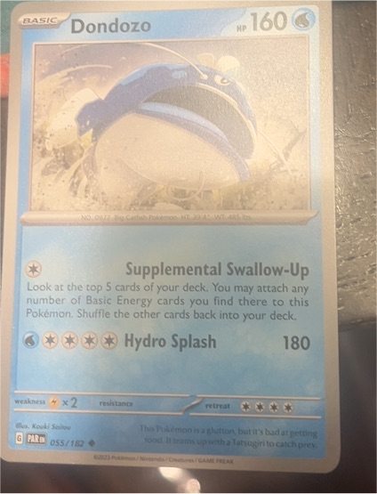 2023 Pokémon Scarlet & Violet Paradox Rift #55 Dondozo — front