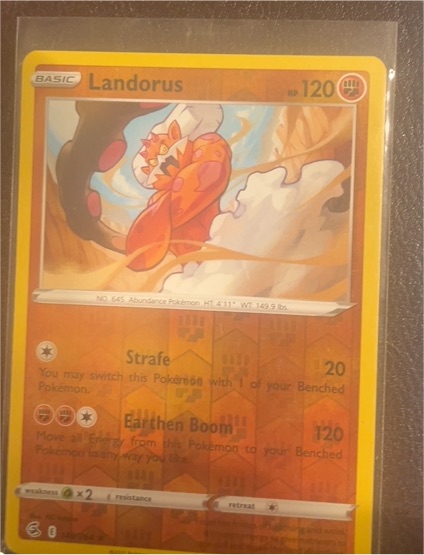 2022 Pokemon SWSH08: Fusion Strike #148 Landorus — front