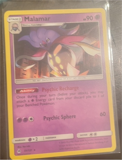 2018 Pokémon TCG Forbidden Light #51 Malamar — front